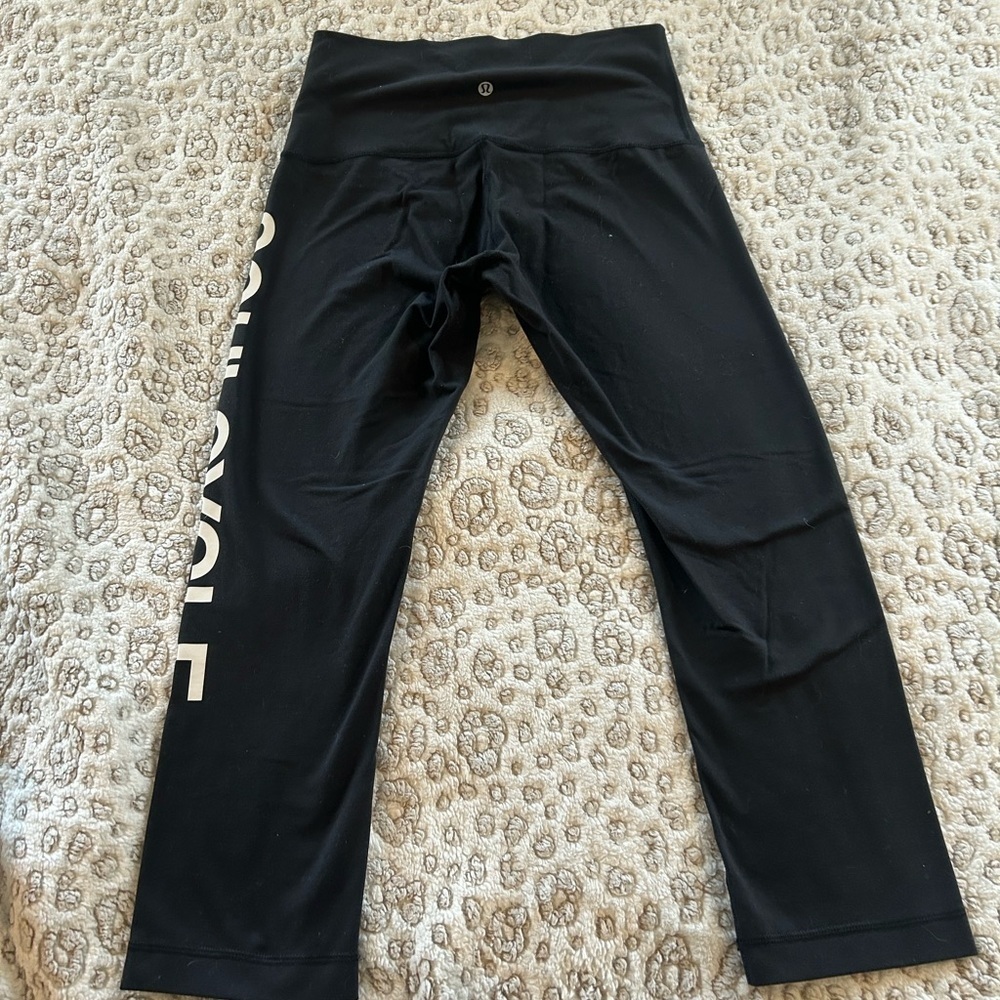 SoulCycle Lululemon Women’s Black Size 8 Leggings - Picture 6 of 6